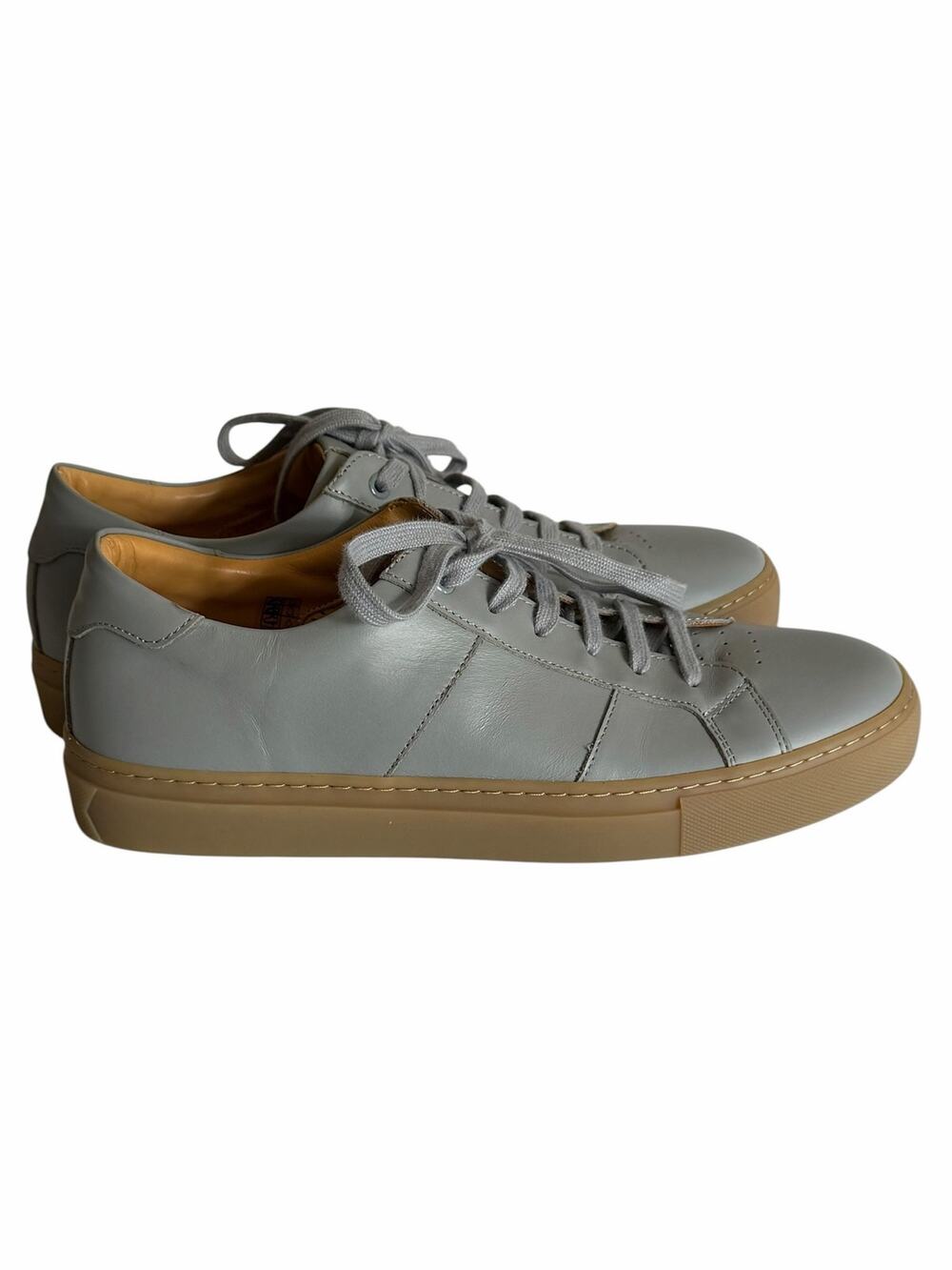 NWOB GREATS Brooklyn Gray Leather Sneakers Made in Portugal Men’s 9.5 Capsule